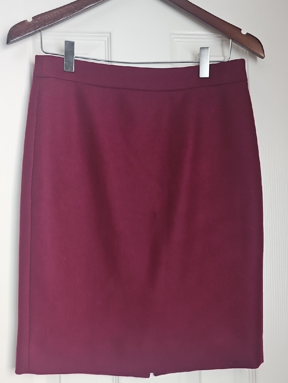 J. Crew Burgundy Pencil Skirt